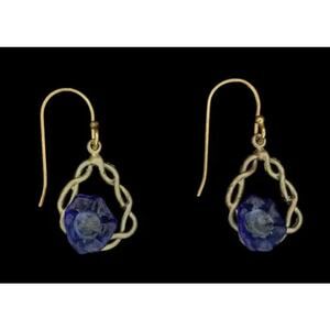 Michael Michaud Morning Glory Small Hoop Wire Earrings